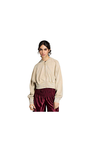 Adidas SST DOUBLE LAYERED CROPPED TT Kadın Günlük Ceket KT2228 Haki
