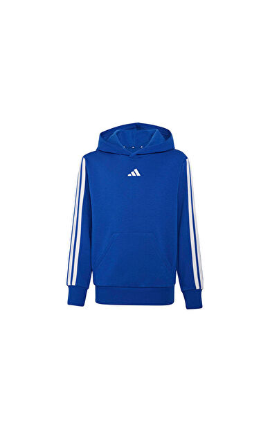 Adidas J 3S FL HD 225 Çocuk Günlük Sweatshirt KT3381 Mavi