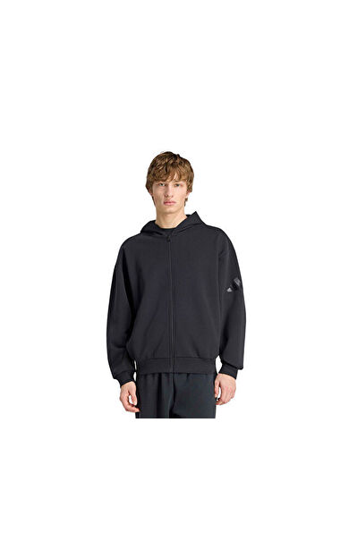 Adidas M SOFT LUX FZ HD Erkek Günlük Ceket KU8006 Siyah