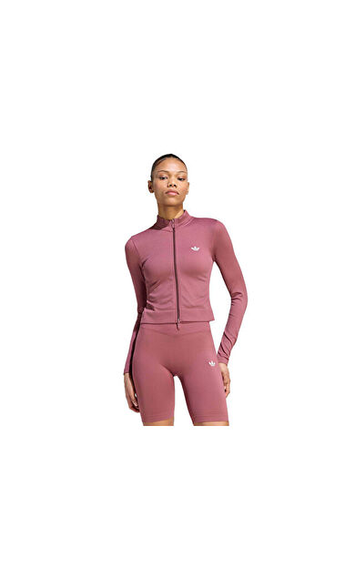 Adidas ESSENTIALS SEAMLESS TT Kadın Günlük Ceket KU9728 Kırmızı