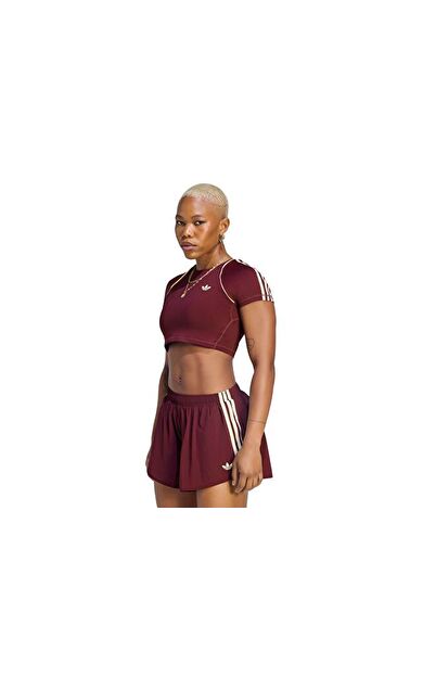 Adidas OG SP T-BRA Kadın Antrenman Crop Tişört KW3561 Kırmızı