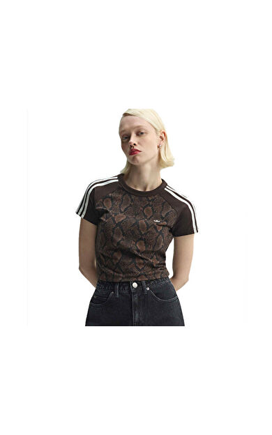 Adidas CALI TEE Kadın Günlük Tişört KX1889 Kahverengi