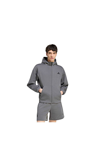 Adidas M Z.N.E. FZ Erkek Günlük Ceket KX7689 Gri