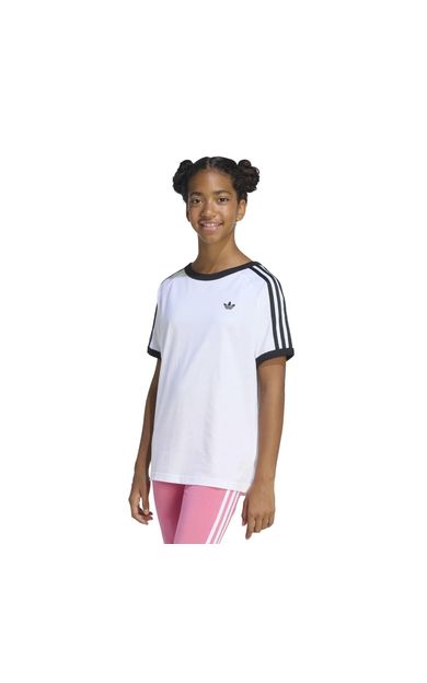 adidas 3 Strıpe Tee Çocuk T-Shirt Beyaz