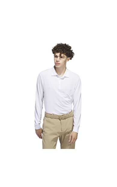 adidas Core Ls Polo Erkek T-Shirt Beyaz