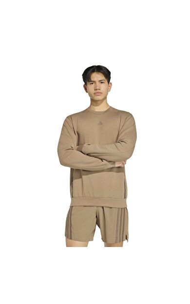 adidas D4T Crew Sweats Erkek Sweatshirt Haki