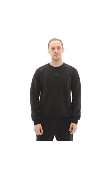 adidas D4T Crew Sweats Erkek Sweatshirt Siyah