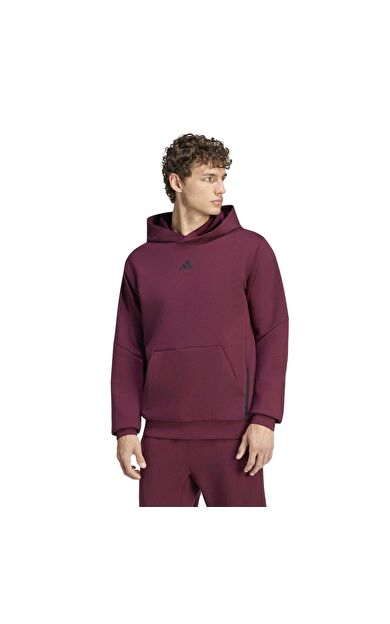 adidas D4T Hoodıe Erkek Sweatshirt Bordo