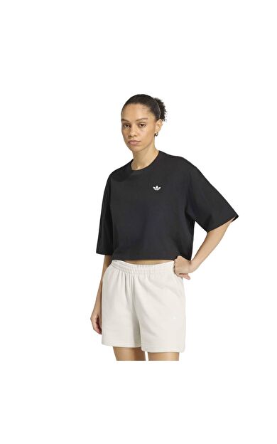 adidas Ess Crop Tee Kadın T-Shirt Siyah