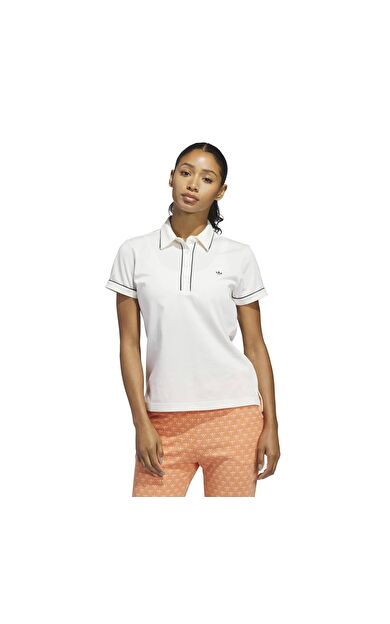 adidas F Solid Polo W Kadın T-Shirt Beyaz