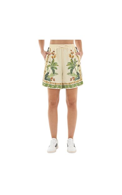 adidas Farm Prm Short Kadın Şort Ve Kapri Krem