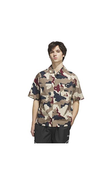 adidas Fs+ Button Up Erkek Gömlek Haki