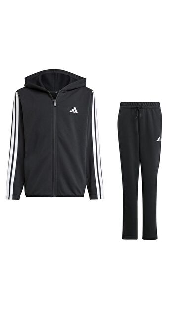 adidas J 3S Ft Ts 220 Çocuk Eşofman Takımı Siyah