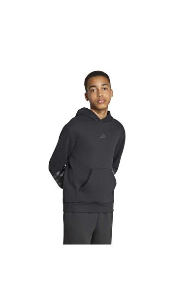 adidas J Fı 3S Hd Çocuk Sweatshirt Siyah
