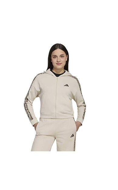 adidas Jg An 3S Ft Fz Çocuk Ceket Bej