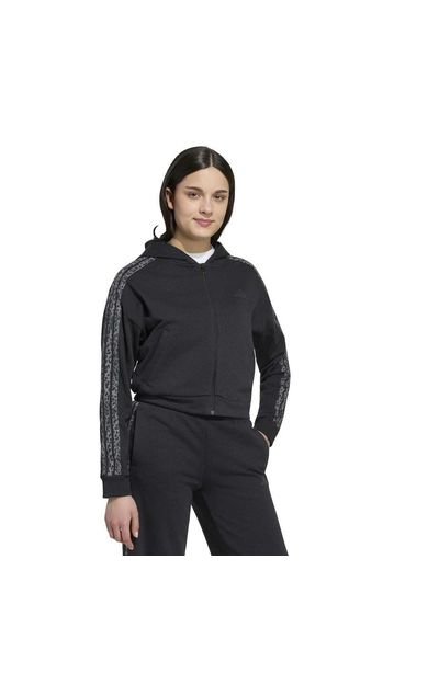 adidas Jg An 3S Ft Fz Çocuk Ceket Siyah