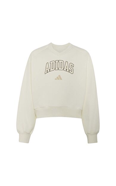 adidas Jg Clgt V-Neck Çocuk Sweatshirt Beyaz