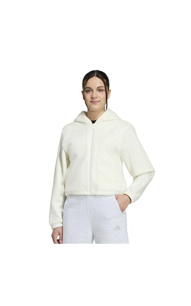adidas Jg Fı 3S Fz Hd Çocuk Mont Beyaz