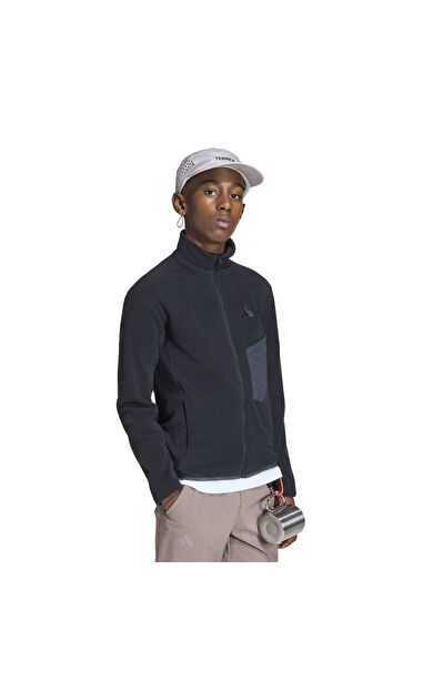 adidas K Mt Fz Fleece Çocuk Ceket Siyah