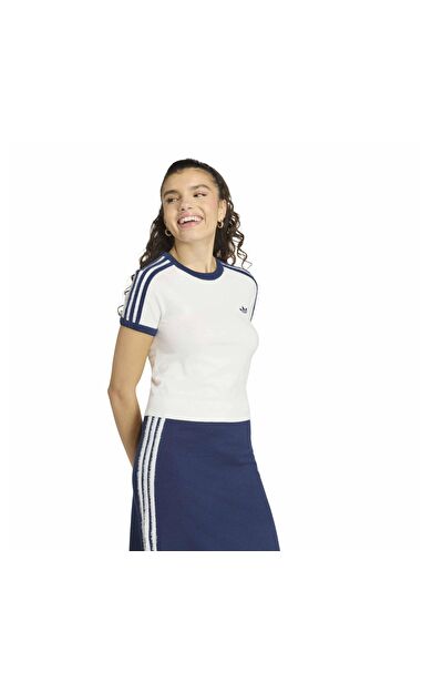 adidas Knıt Tee Kadın T-Shirt Beyaz