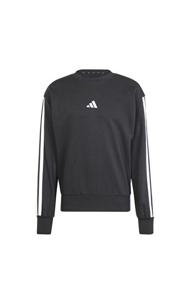 adidas M 3S Ft Swt Erkek Sweatshirt Siyah