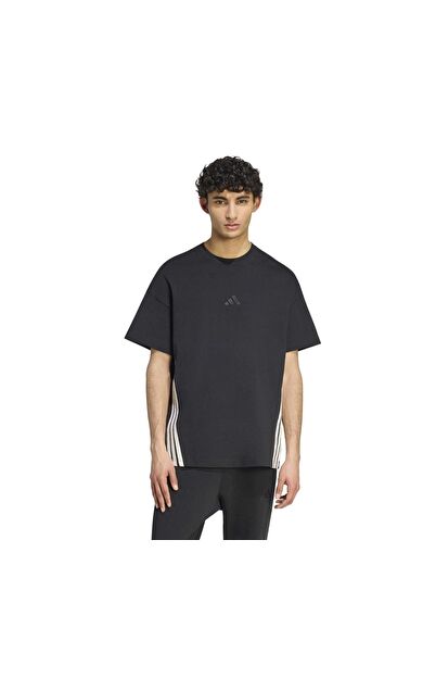 adidas M Ak 3S Tee Lo Erkek T-Shirt Siyah