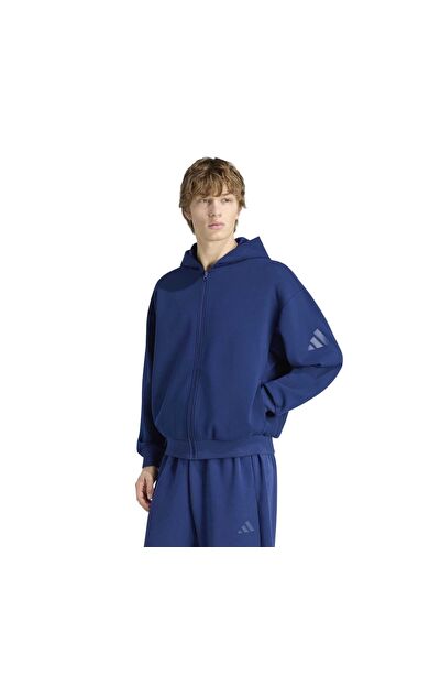 adidas M Sl Fz Hd Erkek Ceket Lacivert