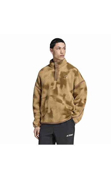 adidas Mt Ess Hp Aop Erkek Sweatshirt Kahve