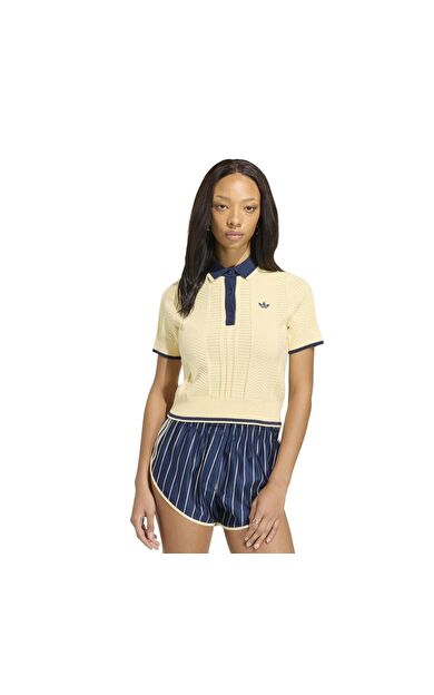 adidas Polo Sh Sleeves Kadın T-Shirt Sarı