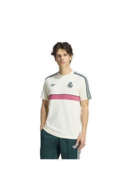adidas Real Madrid Og2 Tee Erkek T-Shirt Bej