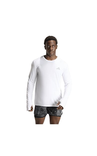 adidas Run Ess Ls M Erkek İçlik-Pro Beyaz