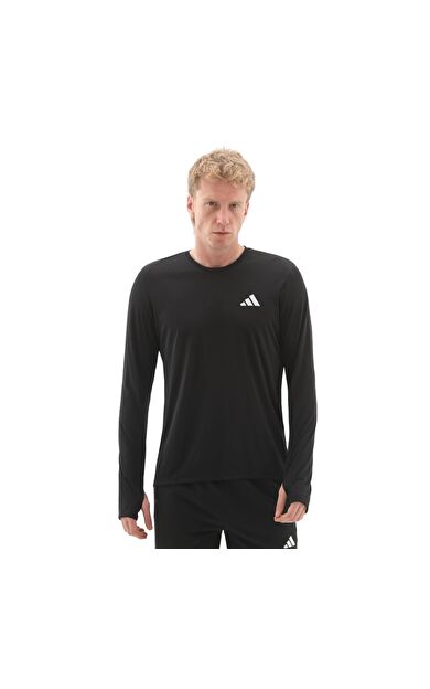 adidas Run Ess Ls M Erkek Sweatshirt Siyah