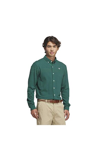 adidas S Ls Button Up Erkek Gömlek Yeşil