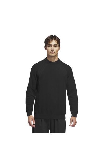 adidas Tour Knıt Crew Erkek Sweatshirt Siyah
