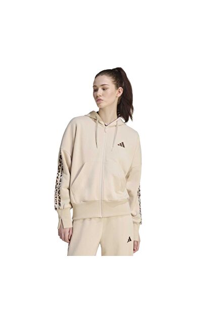 adidas W Aop 3S Ft Fz Kadın Ceket Bej