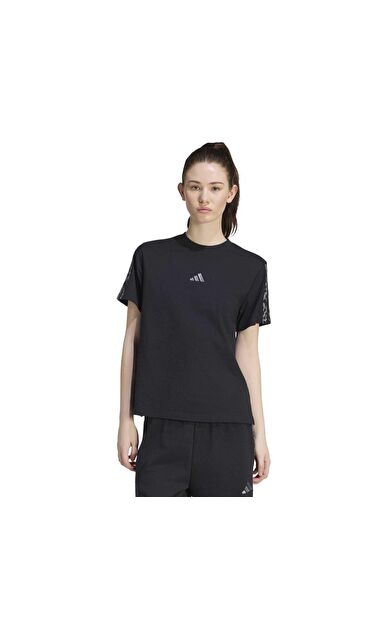 adidas W Aop 3S Sj Tee Kadın T-Shirt Siyah
