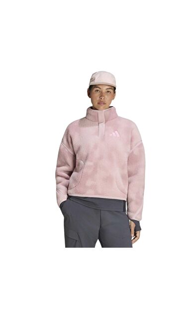 adidas W Mt Ess Hp Aop Kadın Sweatshirt Pembe