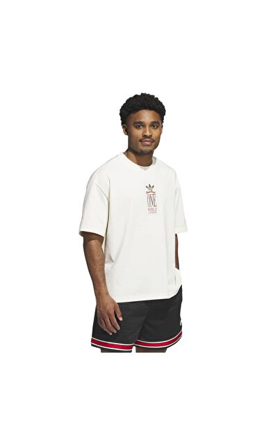 adidas Wt Gfx Tee Erkek T-Shirt Krem