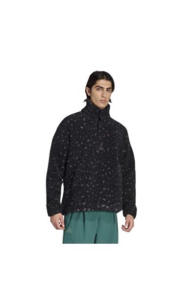 adidas Xpl Hp Snap Aop Erkek Sweatshirt Siyah