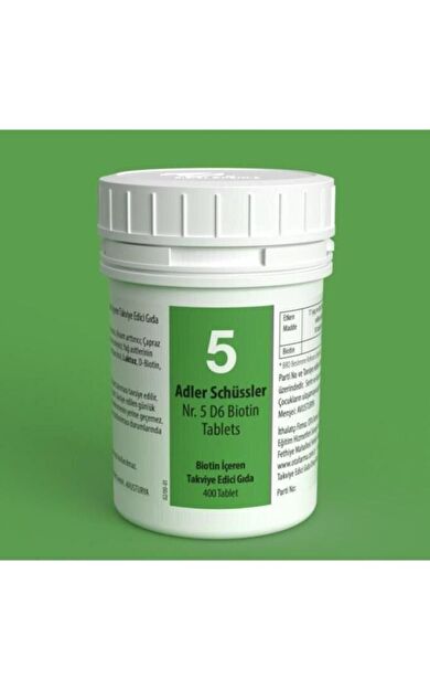 Adler Schüssler No:5 400 Tablet- SKT:08/2031