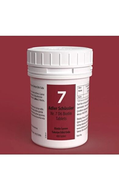 Adler Schüssler No: 7 400 Tablet - SKT:02/2031
