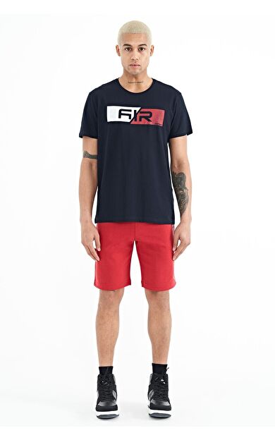 Air Jones Alva Kırmızı Baskılı Erkek Şort - 81245