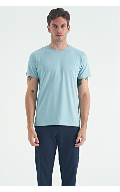 Air Jones Calvin Açık Mavi Basic Erkek T-Shirt - 88245
