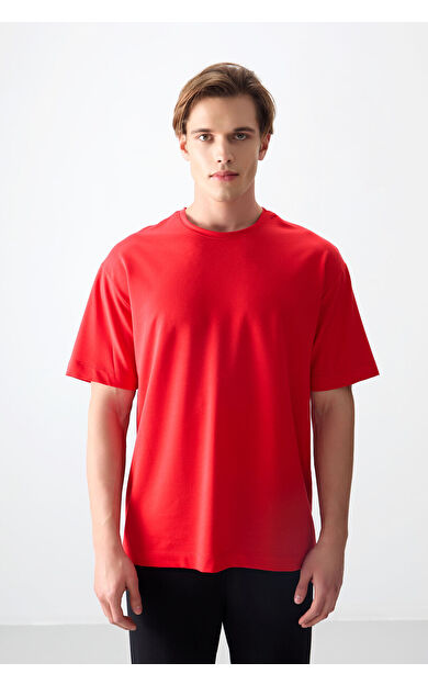 Air Jones Fiesta Pamuklu Kalın Yumuşak Dokulu Oversize Fit Basic Erkek T-Shirt - 88377