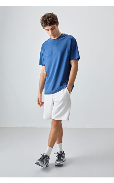 Air Jones Parlament Pamuklu Kalın Yumuşak Dokulu Oversize Fit Basic Erkek T-Shirt - 88378