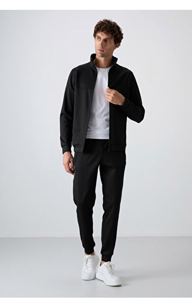 Air Jones Hugo Siyah Jogger Erkek Eşofman Takım - 85198