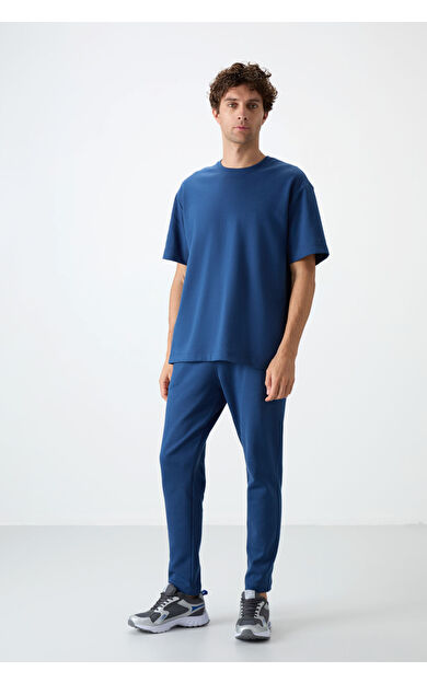 Air Jones Parlament Pamuklu Kalın Yumuşak Dokulu Oversize Fit Basic Erkek Eşofman Takım - 85251