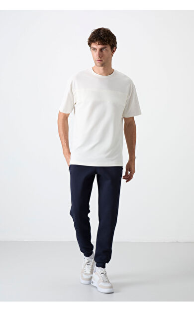 Air Jones Cesar Lacivert Cepli Şardonlu Erkek Eşofman Alt - 84929