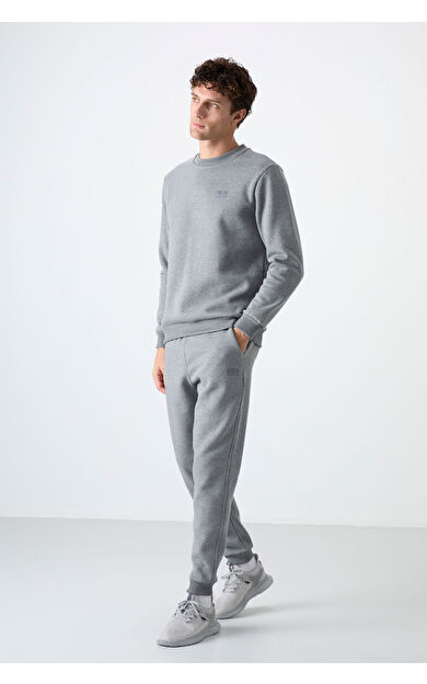Air Jones Andy Gri Melanj Şardonlu Erkek Eşofman Takım - 85190