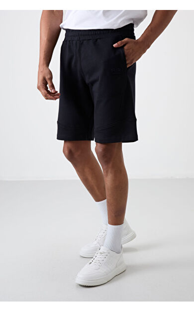 Air Jones Amos Lacivert Baskılı Erkek Şort - 81246